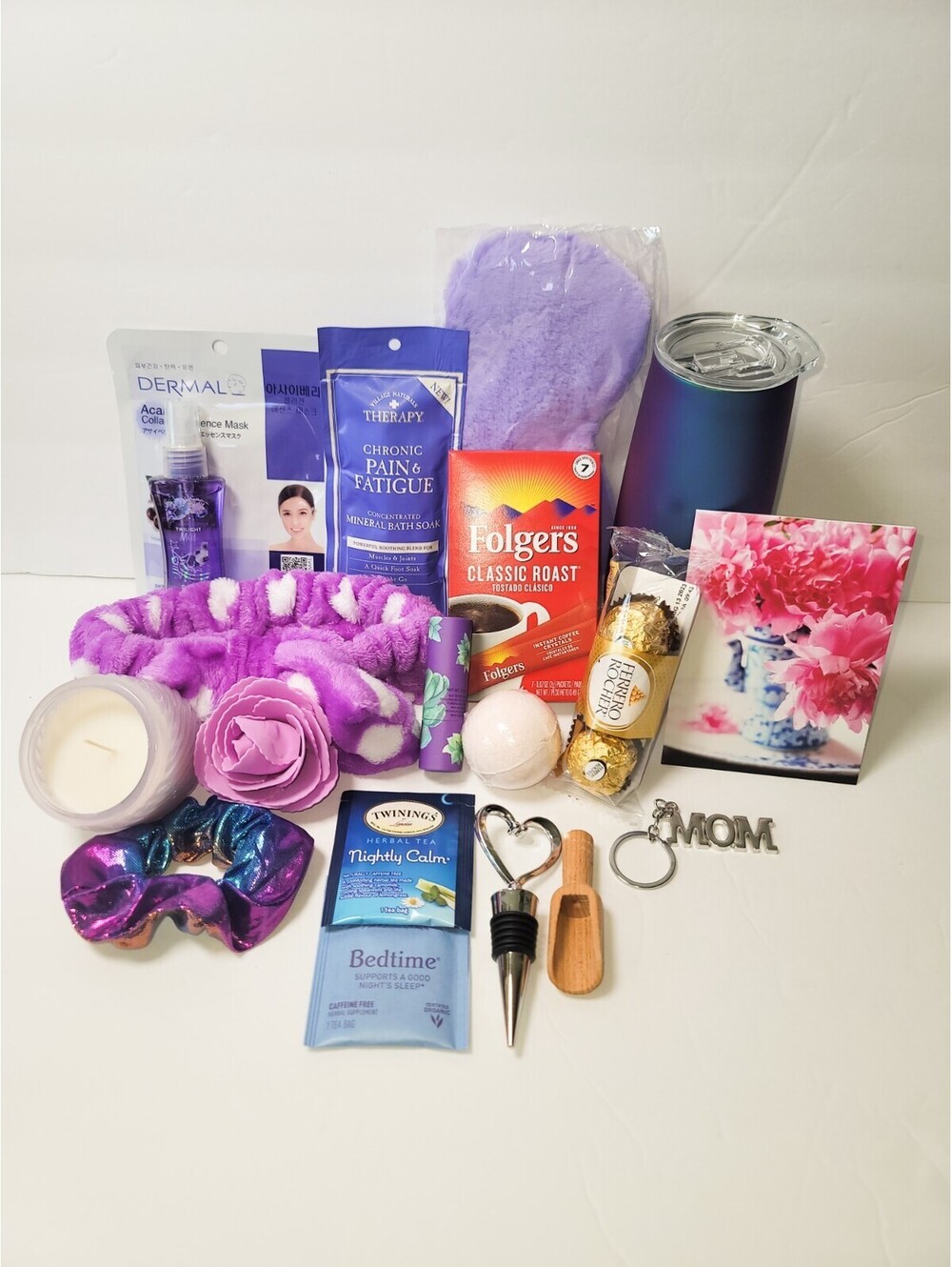 Mother's Day Gift Box Basket - Spa Day Self-Care Set